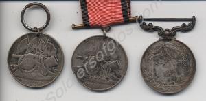 Three Turkish Crimean Medals (Sardinian Pattern).