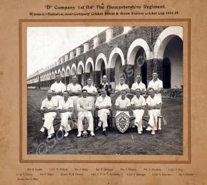 Winners of the Battalion Inter-Company Cricket Shi