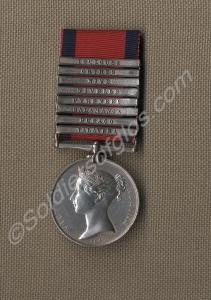 Military General Service medal with clasps for Tal
