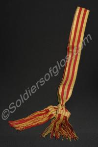 Officer's gold and crimson dress sash. Gloucesters