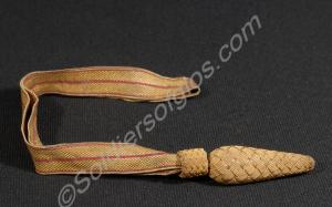 Gold and crimson sword knot. Worn by Major W.E. Pr