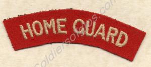 White on red cloth shoulder title. Gloucestershire