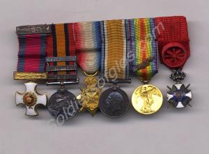 Group of six miniature medals; Distinguished Servi
