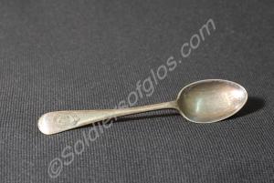 Electro-plated tea spoon.  5th (Territorial) Batta