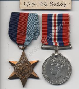Group of two medals; 1939-1945 British War Medal a