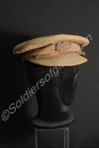 Service dress cap. Worn by Captain R.J. Kerr,  3rd