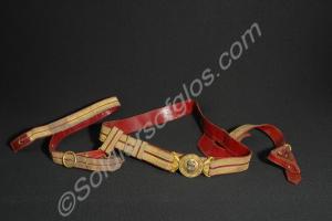 Officer's dress belt with sword slings. Worn by Ca