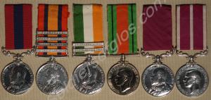 Group of six medals; Distinguished Conduct Medal w