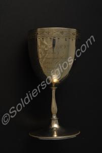 Siver cup for musketry. Awarded to Colour Sergeant