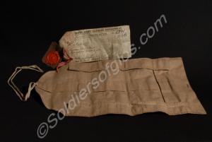 Cotton drill military holdall. 1916-1918.