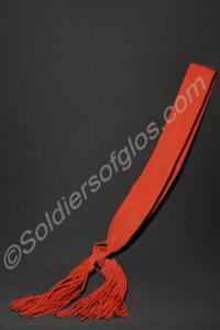 Sergeant's red sash. Belonged Quarter-Master Major