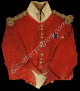 Shell jacket with Punjab medal ribbon worn at the