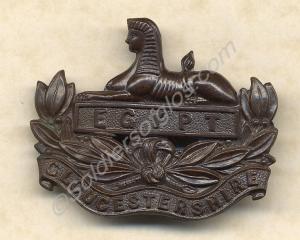 Front badge of the Gloucestershire Regiment, worn