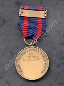 Society of Miniature Rifle Clubs bronze medal. The