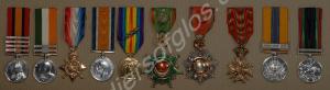 Group of ten medals; Queen's South Africa with cla