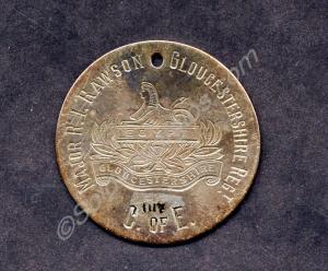 Unofficial identity disc of Major Robert Ian Rawso