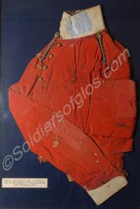 Shell jacket, bloodstained and repaired, worn by M