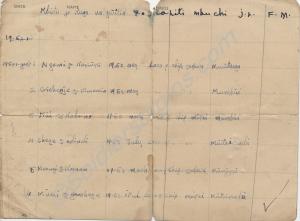 Document found on 'General' Ngome, Mau Mau leader