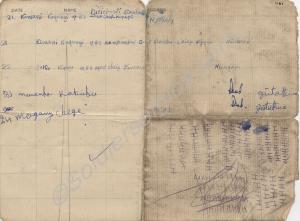 Document found on 'General' Ngome, Mau Mau leader