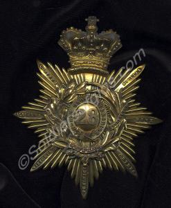 Shako plate 'Albert' pattern. Worn by Major James