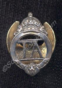 Territorial Army lapel badge. 1939-1994.