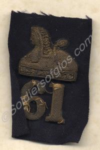 Officer's embroidered front badge  for blue forage