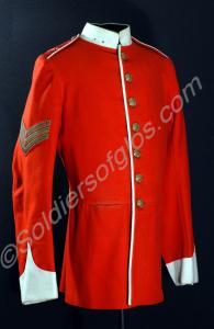 Sergeant's tunic worn by Sergeant Scaife. 2nd Batt