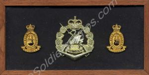 Badges worn by The Australian "Swan Regiment".The