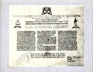 Black and white copy of Freedom of the City  Scrol