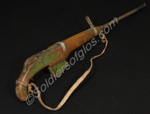Mau Mau rifle with cut off L.M.G. magazine. Kenya.