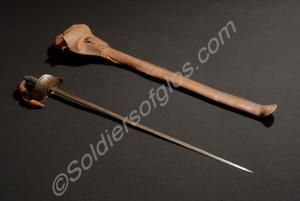 British Infantry Officer's sword  with leather swo