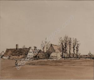 La Rue Belle Rive April 1916. "Mortar and Mills pl