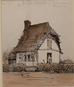 Belle Rive near Gonneham, April 1916. "The servant