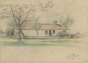 HQ billet, La Montaine, May 18 1918. - Sketch made