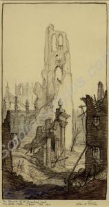 The Church of St Martin and Cloth Hall, Ypres, Feb