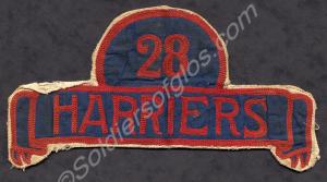 Badge of the 28th Harriers, 1st Battalion, The Glo