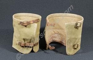 One pair of webbing anklets. 1943.