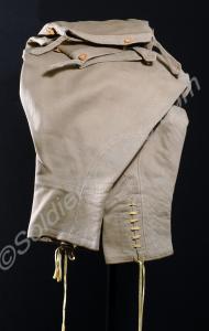 Pair of officer's khaki drill breeches. Gloucester