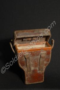 Leather case for German rifle telescopic sight for