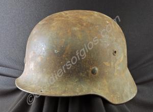 German steel helmet with Luftwaffe insignia. From