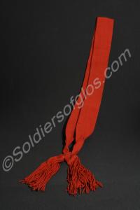 Sergeant's crimson sash. Gloucestershire Regiment.
