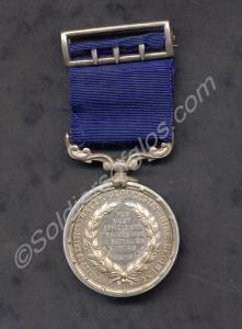 Silver Medal for most efficient trained man in 4th