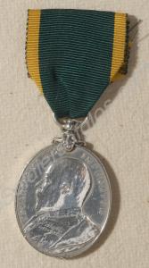 Territorial Efficiency Medal from the reign of Edw