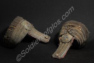 One pair of bullion wing epaulettes, worn by an of