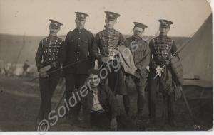 Six troopers of the Royal Gloucestershire Hussars.