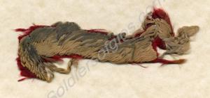 Small fragment of silk from the Regimental Colour