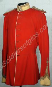 Officer's full dress tunic with primrose yellow fa
