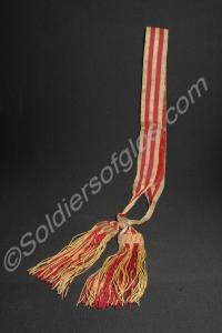 Officer's gold and crimson shoulder sash. Gloucest