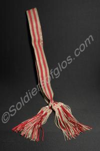 Officer's gold and crimson shoulder sash. 3rd Mili