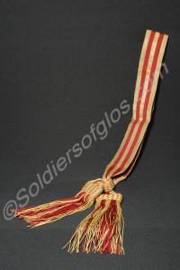 Officer's gold and crimson shoulder sash. 3rd (Mil